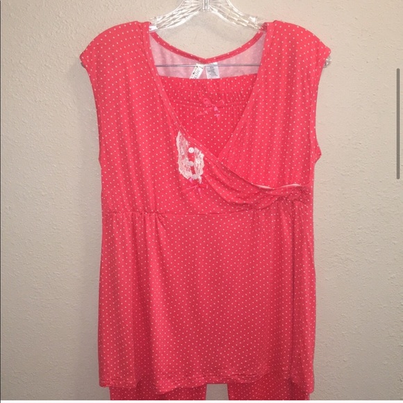 Lamaze 2pc Maternity Sleeveless Sleep Set Size M - Picture 3 of 8